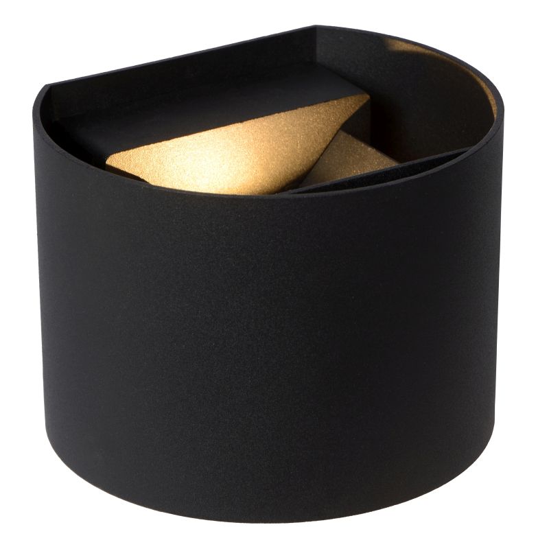 Lucide AXI - Nástenné bodové svietidlo Kúpeľňové - LED - 2x3,5W 2700K - IP54 - Čierny